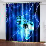 Mörkläggningsgardiner för pojkar och tonåringar 132 x 160 cm Modern stil Videospel Gardiner för barn och flickor