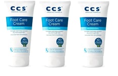 3 X  CCS Foot Care Cream 175ml For Dry Skin/Cracked Heels Urea Based Moistening