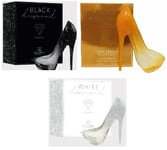 White Diamond, Black Diamond, Gold Diamond Women's Perfume Ladies EDP 3 Pack New