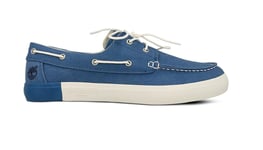 Mens Timberland Union Wharf 2 Eye Boat Oxfords A1ayv Blue Lace Up Canvas Shoes