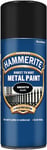 Hammerite Direct to Rust Metal Paint Aerosol Smooth Black Finish 400ML
