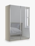 John Lewis Elstra 150cm Wardrobe with Mirrored Sliding Doors