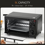 Mini Oven 9L Countertop Electric Grill, Toaster Oven Small Oven  Kitchen 750W