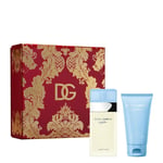 D&G Light Blue Female Gift Set 50ml EDT Spray & 50ml Body Cream 2023