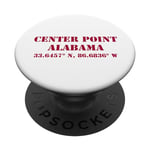 Souvenir des coordonnées de Center Point Alabama PopSockets PopGrip Interchangeable