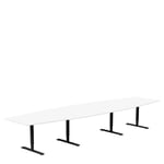 Lanab Group Konferensbord 4200 x 1200 800 mm | Upptill 14 personer Vit