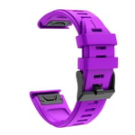 Eariy Silicone Quick Release Bracelet Compatible with Garmin Fenix 6 / Fenix 6Pro Multiple Colors, purple