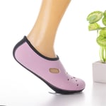 Distinct® Outdoor Quick-drying Water Shoes Anti-slip Beach Pool Diving Socks 3MM Low Cut Swimming Footwear (Pink L)
