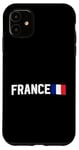 Coque pour iPhone 11 Drapeau France Fière Patriotique FR Fierté Paris Souvenir