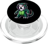 Costume de fantôme portant un dinosaure pour Halloween Cosplay T-Rex PopSockets PopGrip pour MagSafe