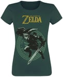 The Legend Of Zelda Link Pose T-Shirt dark green