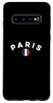 Coque pour Galaxy S10 Maillot de football France Football 2024 Drapeau Coq I Love Paris