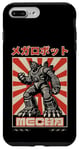 Coque pour iPhone 7 Plus/8 Plus Japonais Mecha Anime Robot Rétro Coucher de Soleil