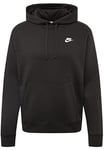 Nike M NSW Club Hoodie PO BB Gx Sweat-Shirt Homme Black/Black/(White) FR: S (Taille Fabricant: S-T)