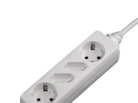 Hama 00121921, 4 Ac-Utgångar, 230 V, 16 A, 3500 W, Vit, Plast