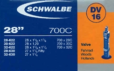 Schwalbe, Slang DV16, 28/32-622/630 mm, 28 Tum med 40 mm Cykelventil