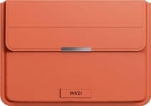 Invzi Läderfodral / Fodral Med Stativfunktion För Macbook Pro/Air 13"/14" (Brun)