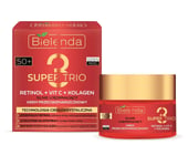 Bielenda SUPER TRIO Retinol Vit C Collagen Firming Anti-Wrinkle Cream 50+