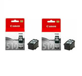 Genuine Original Canon PG-510 Black Ink Cartridges Twin Pack for PIXMA MP495