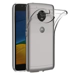 AICEK Lenovo Moto G5 Case, Transparent Silicone Cover for Motorola Moto G5 Bumper Covers Clear Case