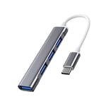 Tec-Digi USB C Hub, Slim Type C to 4 Port Ways USB 3.0 Adapter Data Extender Hub USB Splitter Compatible with Thunderbolt 3 Macbook Pro M1 Air 2020, iPad Pro Air, XPS 13/15
