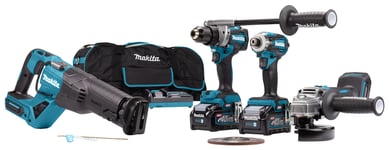 MAKITA C-SET 40V MAX DF001/TD001/GA005/JR001/2X4.0AH/DC18RC/BAG