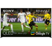85" SONY BRAVIA 7  Smart 4K Ultra HD HDR QLED Mini LED TV with Google TV & Assistant, Silver/Grey