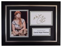 Sportagraphs LTD Carrie Hope Fletcher Signed A4 Framed Autograph Photo Display Les Miserables COA