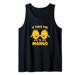 It Takes Two To Mango Funny Fruity Pun Graphic Tank Top