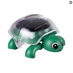 Educational Solar Powered Turtle Tortoise Robot Toy D Green