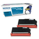 Refresh Cartridges Black TN3380 2PK Toner 2 Pack Compatible With Brother Printer