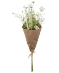 Adano Konstgjord bukett 5 blommor - vit