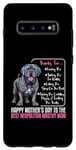 Coque pour Galaxy S10+ Happy Mother's Day To The Best Napolitan Mastiff Mom