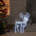 Foldbart rensdyr 192 LED'er julefigur koldt hvidt lys