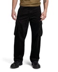 G-STAR RAW Men's Renato Straight Cargo Pants, Black (dk black D23634-D405-6484), 30W / 30L
