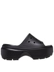 Crocs Stomp Slide - Black, Black, Size 3, Women