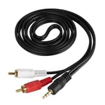 5m Stereo Audio Cable 3.5mm AUX Jack to RCA L/R Laptop Smart Phone Music Wire