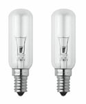SES Cooker hob hood 2x extractor light bulbs 40W E14 SES Small Edison Screw