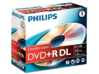 Philips 8710895992114, DVD+R DL, 120 mm, Kartong, 5 styck, 8,5 GB