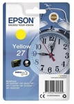 GENUINE EPSON 27 Yellow cartridge ORIGINAL T2704 ALARM CLOCK EXP 10/23
