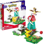 MEGA Pokmon Kids Building Toys, Countryside Windmill with Buildable Pikachu, P