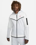 Mens Nike Sportswear Tech Fleece Full Zip Hoodie White Pink Size Extra Large XL