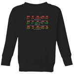 Back To The Future Destination Clock Kids' Sweatshirt - Black - 11-12 Years - Black