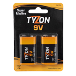Batteri 9V Super Alkaline 2-pack TyZon