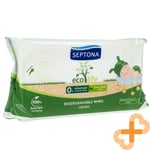SEPTONA ECOLIFE Disposable Biodegradable 60 Wet Wipes with Calendula