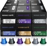 Rosso Caffè Coffee Capsules for Nespresso Original Line Machine — 120 Gourmet Es