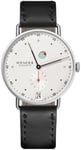 Nomos Glashütte N-1101 Metro Sølvfarvet/Læder Ø37 mm