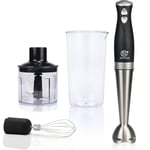 700W 4-in-1 Electric Blender Stick Food Processor Mixer Whisk & Chopper Handheld