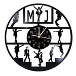 Smotly Vinyl wall clock, Michael Jackson designed large wall clocks, hand-made wall clock gifts. (Gift hook),A