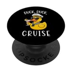 Duck Duck Cruise Funny Family Cruising Groupe assorti PopSockets PopGrip Interchangeable